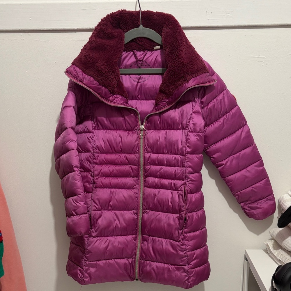 SAVE THE DUCK 6Y Kids Purple Puffer Jacket, ultra light.